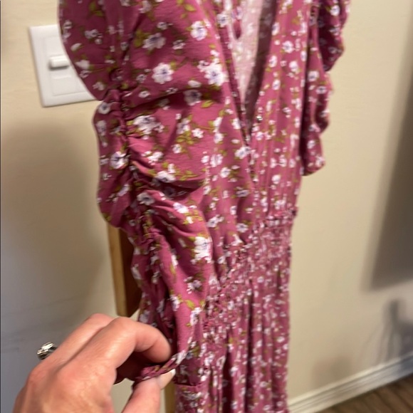 Floral Pink Mini Dress - Picture 4 of 8